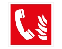 Panneau - Téléphone à utiliser en cas d'incendie - F006 - ISO 7010