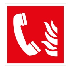 Panneau - Téléphone à utiliser en cas d'incendie - F006 - ISO 7010