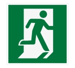 Panneau Sortie de secours droite - Secours et évacuation - ISO 7010