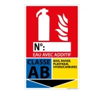 Panneau Incendie - Extincteur Classe AB - 160 x 250 mm