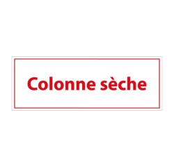 Panneau sécurité incendie – Colonne sèche – Format 210x75 mm