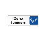 Panneau Information - Zone fumeurs avec Pictogramme Cigarette
