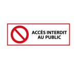 Panneau Interdiction - Accès interdit au public - ISO 7010
