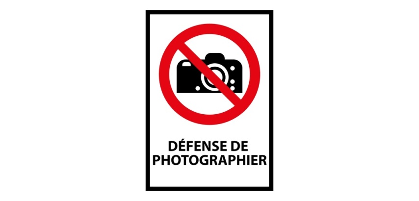 Panneau - Défense de photographier - P029