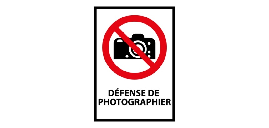 Panneau - Défense de photographier - P029