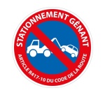 Panneau prescription B6a1 - Stationnement Gênant