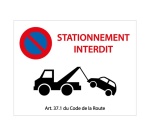 Panneau - Défense de stationner Accès pompiers - 350x450 mm