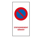 Autocollants - Stationnement Gênant - 110x220 mm - Lot de 20