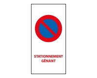 Autocollants - Stationnement Gênant - 110x220 mm - Lot de 20