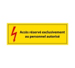 Panneau - Accès Réservé Personnel Autorisé - Vinyle - ISO 7010 297 x 105 mm