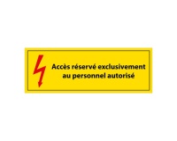 Panneau - Accès Réservé Personnel Autorisé - Vinyle - ISO 7010 297 x 105 mm