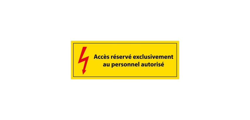 Panneau - Accès Réservé Personnel Autorisé - Vinyle - ISO 7010