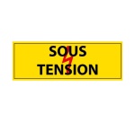 Panneau de danger - Pictogramme Sous tension - PVC - ISO 7010 297 x 105 mm