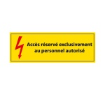 Panneau - Accès Réservé Personnel Autorisé - PVC - ISO 7010 297 x 105 mm