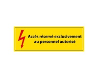 Panneau - Accès Réservé Personnel Autorisé - PVC - ISO 7010