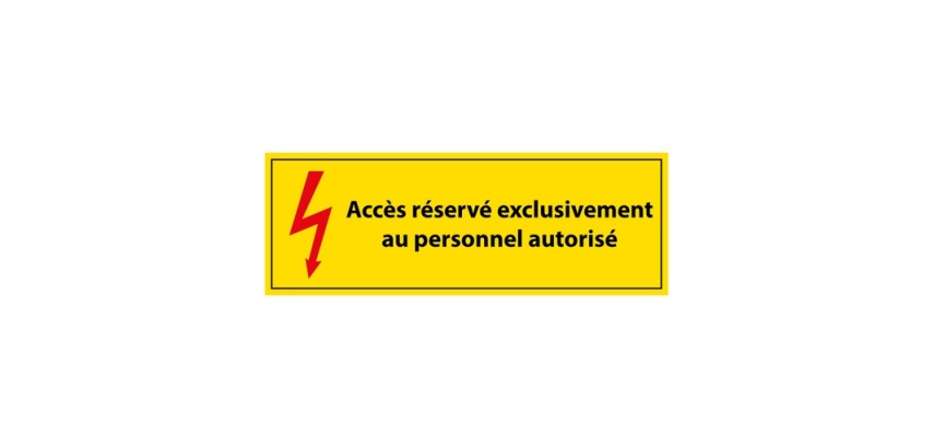 Panneau - Accès Réservé Personnel Autorisé - PVC - ISO 7010