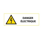 Signalétique de danger - Picto Danger électrique - W012 - ISO 7010