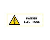 Signalétique de danger - Picto Danger électrique - W012 - ISO 7010