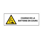 Panneau danger - Charge en cours de la batterie - W026 - ISO 7010