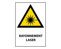 Panneau - Rayonnement laser - W004