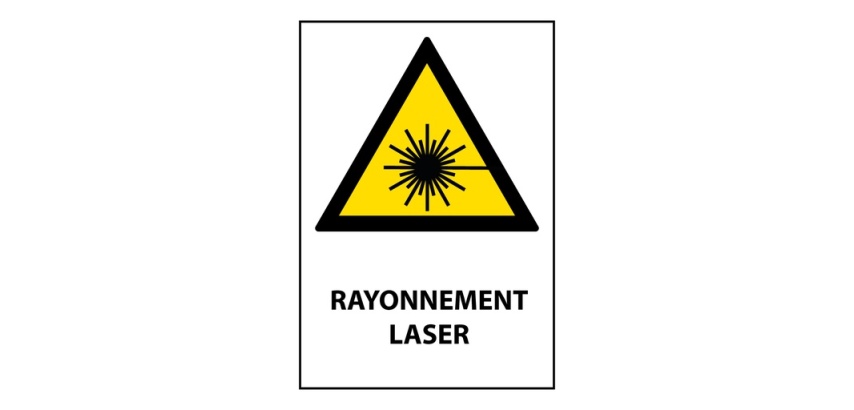 Panneau - Rayonnement laser - W004
