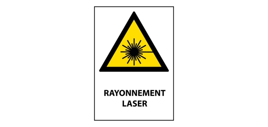 Panneau - Rayonnement laser - W004