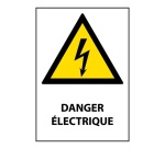 Panneau Danger électrique - W012 – Conforme norme ISO EN 7010