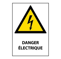 Panneau Danger électrique - W012 – Conforme norme ISO EN 7010