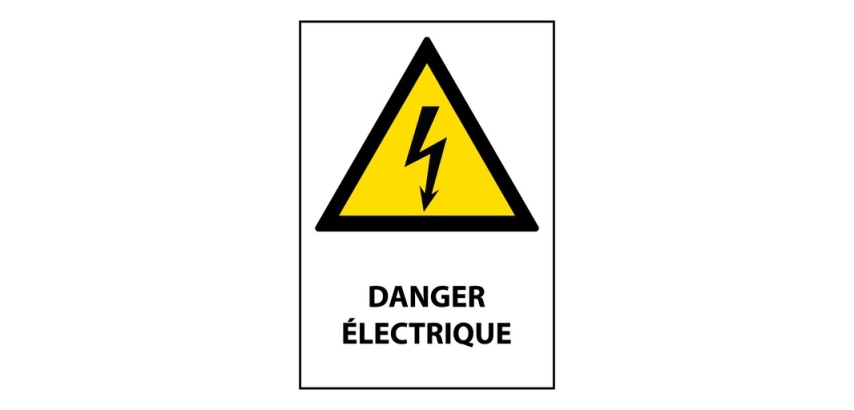 Panneau Danger électrique - W012 – Conforme norme ISO EN 7010