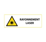Panneau de danger - Rayonnement laser - W004