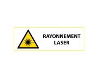 Panneau de danger - Rayonnement laser - W004