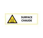Panneau danger W017 Surface chaude - ISO 7010