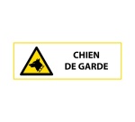 Signalétique de danger - Picto Chien de garde - W013 - ISO 7010
