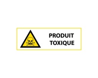 Signalétique de danger - Picto Produit toxique - W002 - ISO 7010