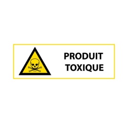 Signalétique de danger - Picto Produit toxique - W002 - ISO 7010