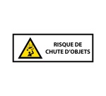 Panneau danger - Pictogramme Chute d'objets - W035 - ISO 7010