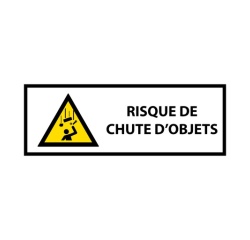 Panneau danger - Pictogramme Chute d'objets - W035 - ISO 7010