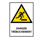 Panneau danger - Danger Trébuchement - W007 - ISO EN 7010