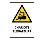 Panneau Danger chariots élévateurs W014 conforme ISO 7010