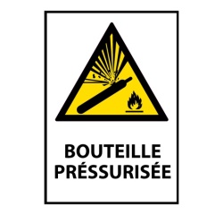 Panneau - Bouteille préssurisée - W029- format portrait