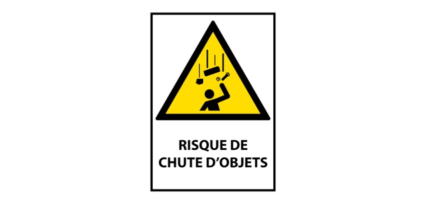 Signalétique de danger - Chute d'objets - W035 - ISO 7010