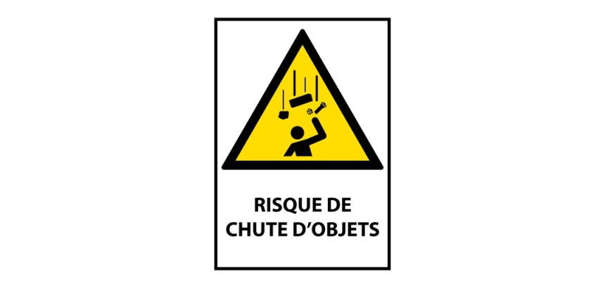 Signalétique de danger - Chute d'objets - W035 - ISO 7010