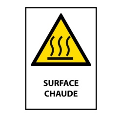 Signalétique de danger - Surface chaude - W017 - ISO 7010