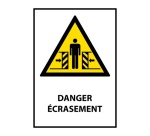 Panneau sécurité - W019 – Danger d’écrasement – ISO EN 7010