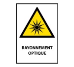 Panneau danger - Rayonnement optique - W027 - Norme ISO 7010