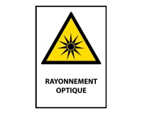 Panneau danger - Rayonnement optique - W027 - Norme ISO 7010