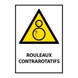 Panneau - Rouleaux contrarotatifs - W025 - Orientation Portrait PVC 2 mm A4