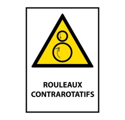Panneau - Rouleaux contrarotatifs - W025- format portrait