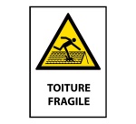 Signalétique de danger - Picto Toiture fragile - W036 - ISO 7010