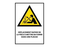 Panneau W032- Déplacement rapide pièce presse plieuse Vinyle A5